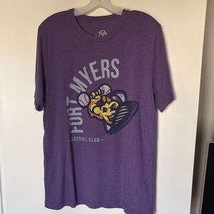 Purple Fort Myers Baseball Club T-Shirt